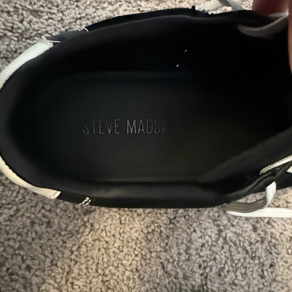 Steve Madden Mirage Black Suede Sneakers - Picture 7 of 8